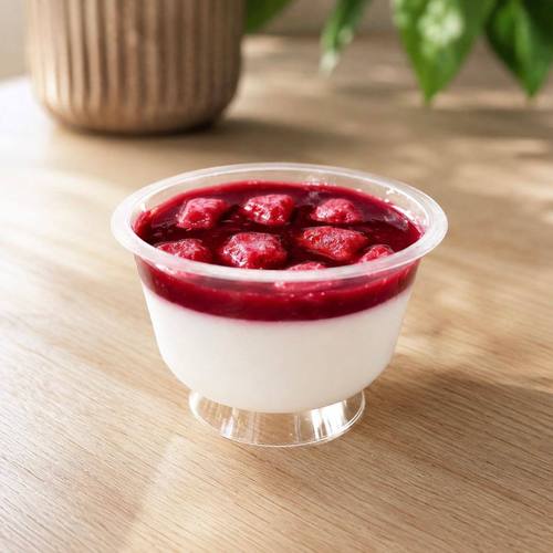 Pannacotta Fruits Rouges — AMO Pizza Buellas